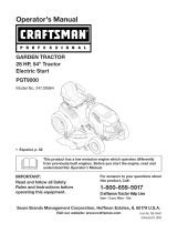 Craftsman PGT9000 User manual