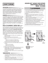 Craftsman Assure Link Garage Door Opener Smartphone Control Kit (No service fees, free app download) User manual