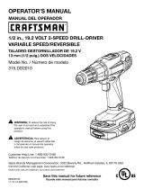 Craftsman 315.DD2010 User manual