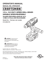Craftsman 315.DD2101 User manual