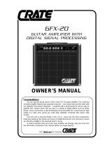 Crate Amplifiers GFX-20 User manual