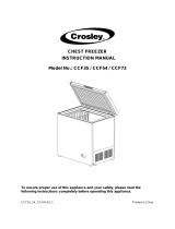 Crosley CCF54 User manual