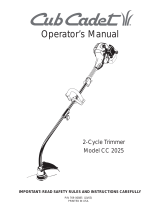 Cub Cadet CC2025 User manual