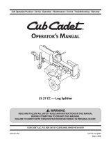 Cub Cadet HP LS 27 CC User manual