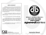 DB Drive Speed Series Amplifier SPA SPA150.4 User manual