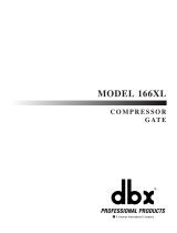 dbx Pro 166XL User manual