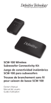 Definitive Technology Wireless Subwoofer Connectivity Kit User manual