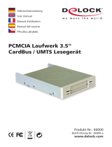 DeLOCK Computer Drive Delock PCMCIA Laufwerk 3.5" CardBus / umts Lesegerat User manual