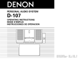 Denon D-107 User manual