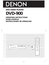 Denon DVD-900 User manual