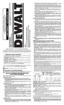 DeWalt DW511 User manual