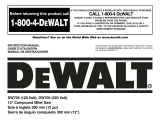 DeWalt 12" COMPOUND MITER SAW DW705 User manual