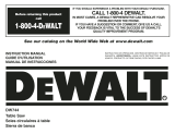 DeWalt DW744SB User manual