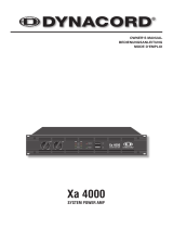 DYNACORD XA 4000 User manual