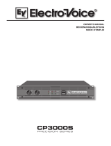 Electro-Voice CP3000S User manual