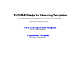 Epson ELPMB43 Ultra-Short Throw Wall Mount Template