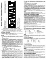 DeWalt DW423 User manual
