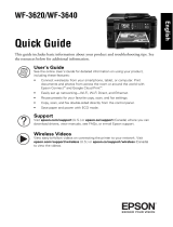 Epson WorkForce WF-3620 User manual
