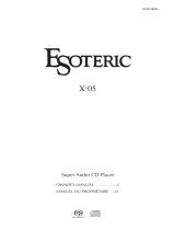 Esoteric X-05 User manual