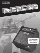 Fender B-DEC 30 User manual
