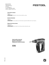 Festool CXS User manual