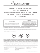Garland CPO-ED-12H User manual