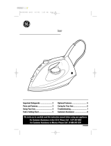 GE 169073 User manual