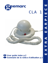 Geemarc CLA 1 User manual