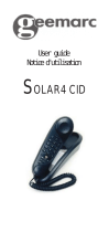 Geemarc Solar 4 CID User manual