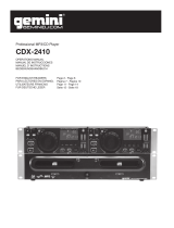 Gemini CDX-2410 User manual