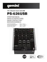 Gemini PS-626USB User manual