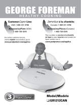 George Foreman GR1212CAN Installation guide