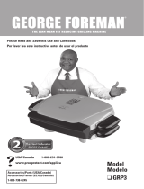 George Foreman GRP3 User manual