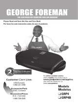 George Foreman GRP4 User guide