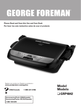 George Foreman GRP4842P Owner's manual