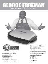 George Foreman GRP4 Owner's manual