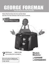 George Foreman GSF026BQVC User manual