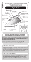 Groupe SEB USA - T-FAL Aquaspeed User manual