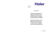 Haier HR-245 User manual