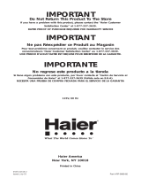 Haier HTQ21JAARSS User manual