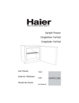 Haier HUM013EA - 1.3 cu. Ft. Capacity Upright Freezer User manual