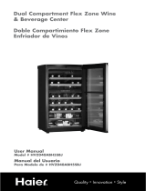 Haier HVZ040ABH5S - Dual-Zone Wine Cooler User manual