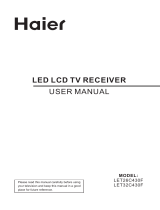 Haier LET26C430F User manual