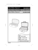 Hamilton Beach Meal Maker Express 25285BH User manual
