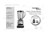 Hamilton Beach Classic Chrome Blender User manual