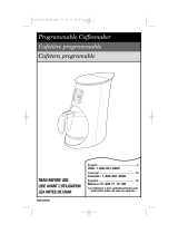 Hamilton Beach Programmable Coffeemaker User manual