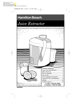 Hamilton Beach 67180W User manual