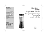Hamilton Beach Single-Serve Blender User manual