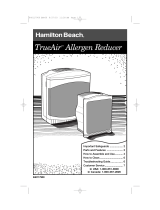 Hamilton Beach TrueAir 840117900 User manual