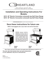 Heartland Convection Oven 6210 User manual